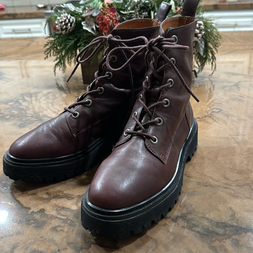Madewell Leather combat boots